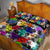 Black History Month Quilt Bed Set African American Paint Splashes