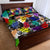 Black History Month Quilt Bed Set African American Paint Splashes