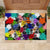 Black History Month Rubber Doormat African American Paint Splashes