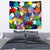 Black History Month Tapestry African American Paint Splashes