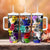 Black History Month Tumbler With Handle African American Paint Splashes