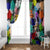 Black History Month Window Curtain African American Paint Splashes