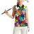 Black History Month Women Sleeveless Polo Shirt African American Paint Splashes