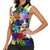 Black History Month Women Sleeveless Polo Shirt African American Paint Splashes