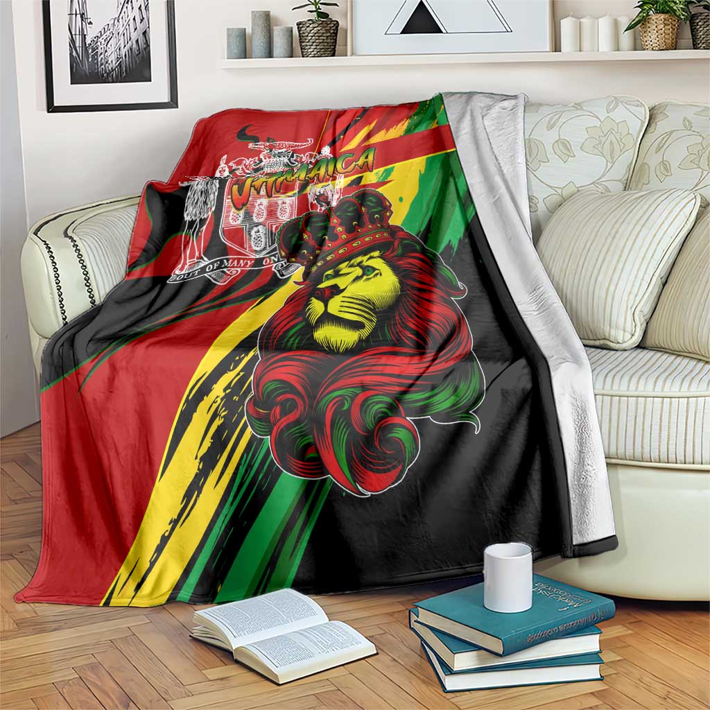 Jamaica Lion Blanket Coat Of Arms Rastafarianism