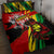 Jamaica Lion Quilt Bed Set Coat Of Arms Rastafarianism