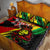 Jamaica Lion Quilt Bed Set Coat Of Arms Rastafarianism