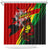 Jamaica Lion Shower Curtain Coat Of Arms Rastafarianism