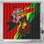 Jamaica Lion Shower Curtain Coat Of Arms Rastafarianism