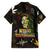 King Of Reggae Family Matching Summer Maxi Dress and Hawaiian Shirt Legend Bob Peace and Love