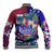 Manu Samoa Rugby 2023 Baseball Jacket Humpback Whale Hexagon Tribal Tropical Style - Wonder Print Shop