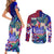 Manu Samoa Rugby 2023 Couples Matching Short Sleeve Bodycon Dress and Long Sleeve Button Shirts Humpback Whale Hexagon Tribal Tropical Style - Wonder Print Shop