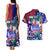 Manu Samoa Rugby 2023 Couples Matching Tank Maxi Dress and Hawaiian Shirt Humpback Whale Hexagon Tribal Tropical Style - Wonder Print Shop