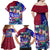 Manu Samoa Rugby 2023 Family Matching Off Shoulder Maxi Dress and Hawaiian Shirt Humpback Whale Hexagon Tribal Tropical Style - Wonder Print Shop