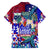 Manu Samoa Rugby 2023 Family Matching Off Shoulder Short Dress and Hawaiian Shirt Humpback Whale Hexagon Tribal Tropical Style - Wonder Print Shop