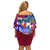 Manu Samoa Rugby 2023 Family Matching Off Shoulder Short Dress and Hawaiian Shirt Humpback Whale Hexagon Tribal Tropical Style - Wonder Print Shop