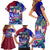 Manu Samoa Rugby 2023 Family Matching Short Sleeve Bodycon Dress and Hawaiian Shirt Humpback Whale Hexagon Tribal Tropical Style - Wonder Print Shop