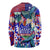 Manu Samoa Rugby 2023 Long Sleeve Shirt Humpback Whale Hexagon Tribal Tropical Style - Wonder Print Shop