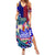 Manu Samoa Rugby 2023 Summer Maxi Dress Humpback Whale Hexagon Tribal Tropical Style - Wonder Print Shop