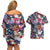 Happy Fourth of July Couples Matching Off Shoulder Short Dress and Hawaiian Shirt American Eagle Flag US Independence Day - Wonder Print Shop