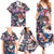 Happy Fourth of July Family Matching Summer Maxi Dress and Hawaiian Shirt American Eagle Flag US Independence Day - Wonder Print Shop