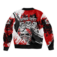 Canada Hockey Skull Life and Death Bomber Jacket