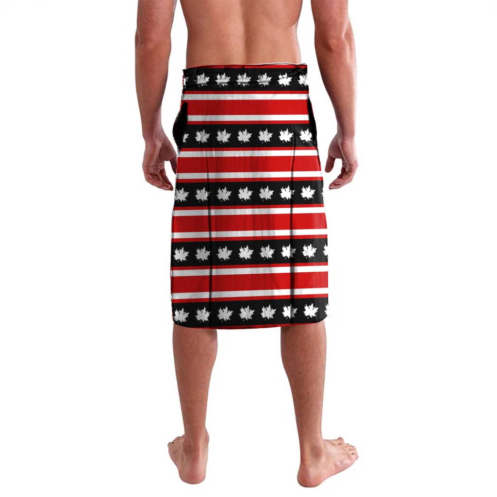 Personalized Champions Canada Hockey Lavalava Fierce Beaver on Ice