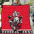 Polar Bear Hockey Canada Quilt Maple Leaf Ice Warrior