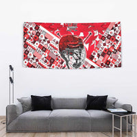 Canada Hockey Helmet Tapestry Maple Leaf Pattern