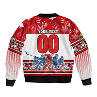Personalized Canada Elite Hockey Bomber Jacket Champions Spirit