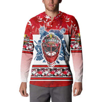 Personalized Canada Elite Hockey Button Sweatshirt Champions Spirit