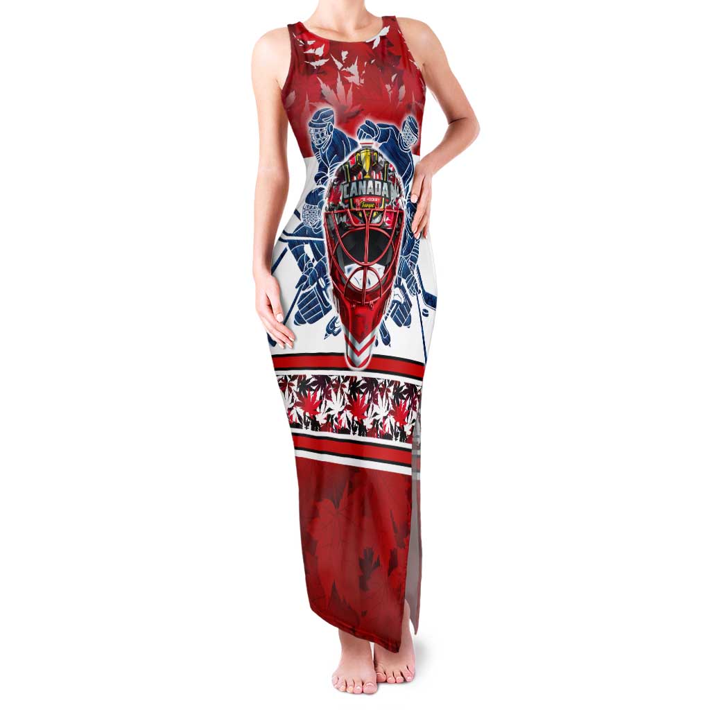 Personalized Canada Elite Hockey Tank Maxi Dress Champions Spirit