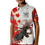 Moose Hunting Kid Polo Shirt Canada Maple Leaf