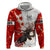 Moose Hunting Zip Hoodie Canada Maple Leaf