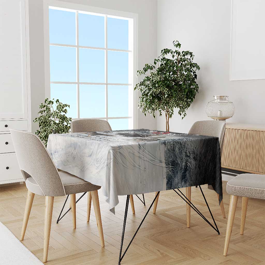 The Wolves Hunting Moose Tablecloth