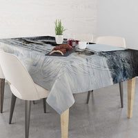 The Wolves Hunting Moose Tablecloth