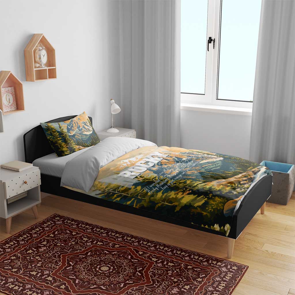 The Beauty of Rocky Mountains Bedding Set