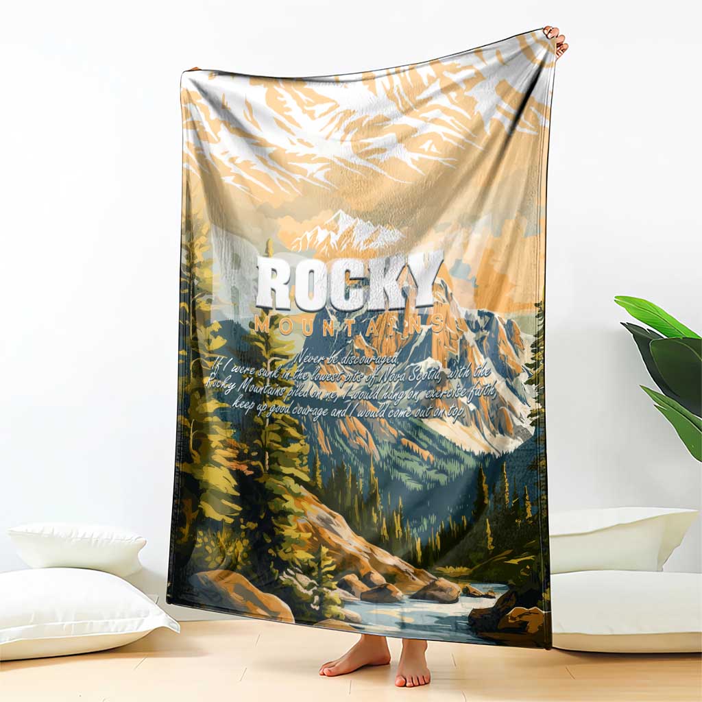 The Beauty of Rocky Mountains Blanket
