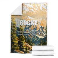 The Beauty of Rocky Mountains Blanket
