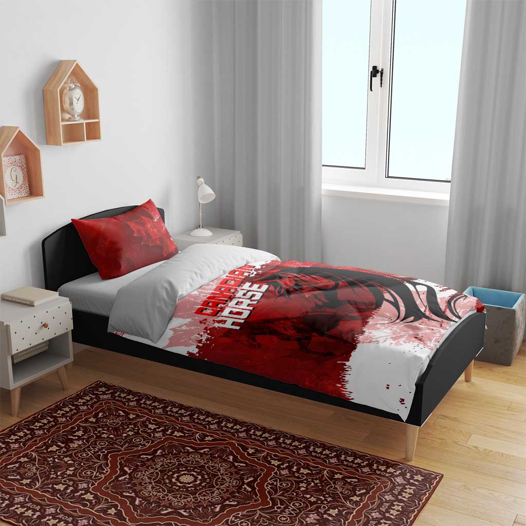 Canadian Horse Bedding Set Canada Maple Leaf