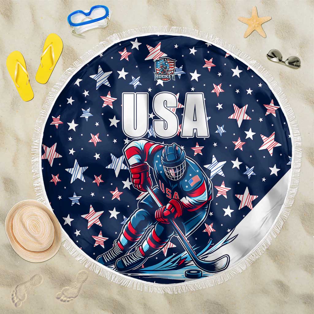 USA Hockey Beach Blanket Summer Paris 2024 - Wonder Print Shop