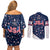 USA Hockey Couples Matching Off Shoulder Short Dress and Long Sleeve Button Shirt Summer Paris 2024 - Wonder Print Shop