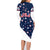 USA Hockey Family Matching Long Sleeve Bodycon Dress and Hawaiian Shirt Summer Paris 2024 - Wonder Print Shop