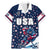 USA Hockey Family Matching Mermaid Dress and Hawaiian Shirt Summer Paris 2024 - Wonder Print Shop