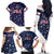 USA Hockey Family Matching Off The Shoulder Long Sleeve Dress and Hawaiian Shirt Summer Paris 2024 - Wonder Print Shop