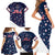 USA Hockey Family Matching Short Sleeve Bodycon Dress and Hawaiian Shirt Summer Paris 2024 - Wonder Print Shop