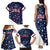 USA Hockey Family Matching Tank Maxi Dress and Hawaiian Shirt Summer Paris 2024 - Wonder Print Shop