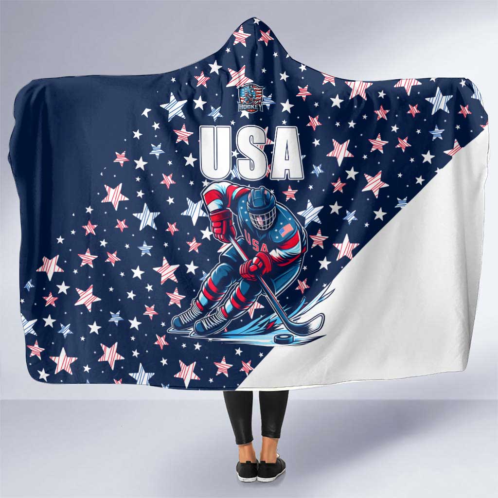 USA Hockey Hooded Blanket Summer Paris 2024