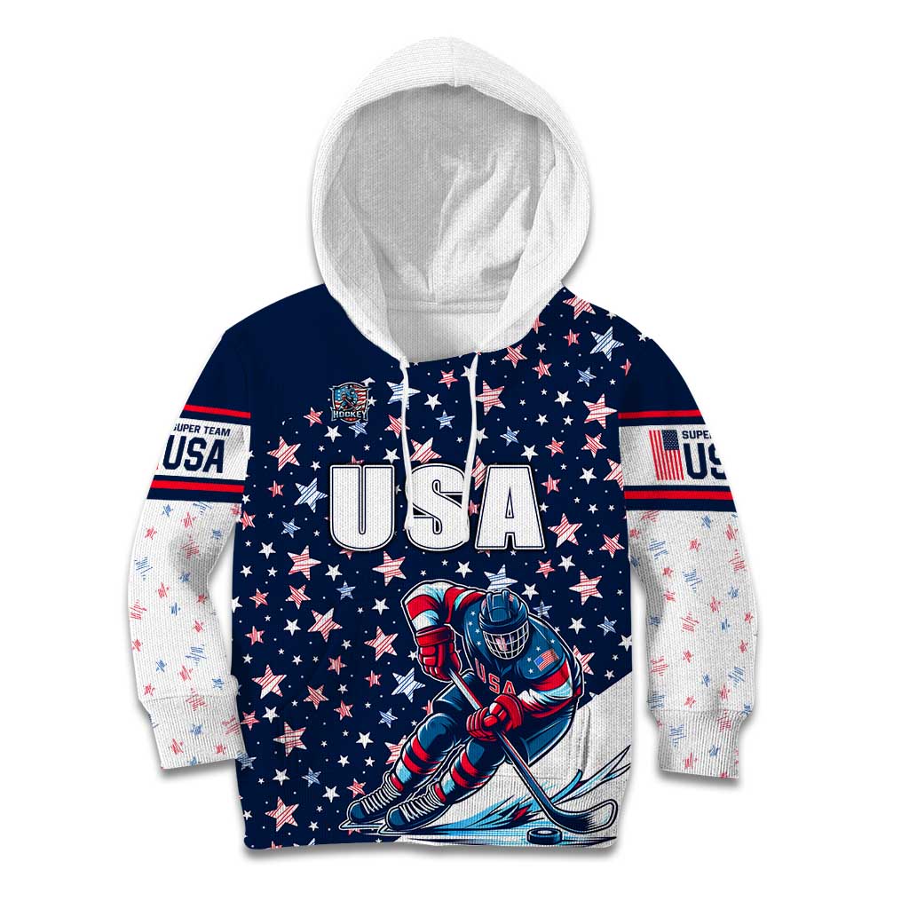 USA Hockey Kid Hoodie Summer Paris 2024