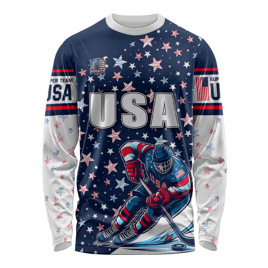 USA Hockey Long Sleeve Shirt Summer Paris 2024 - Wonder Print Shop